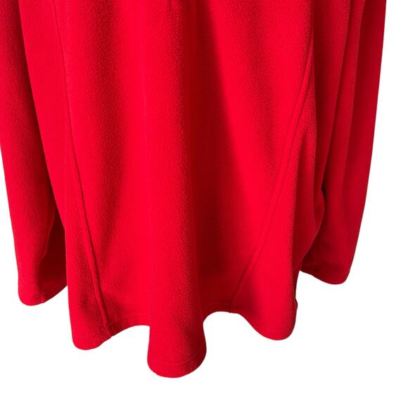 Scandia Woods Pullover Fleece Women's Size XL Red Quarter Zip Long Sleeves Warm - Picture 3 of 9